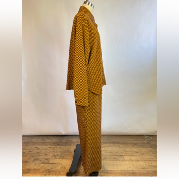 Lisa Says Gah checkered matching set cold Bailey top Medium - Picture 9 of 14